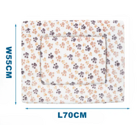 Nobleza plyšová podložka obojstranná biela L 70x55 cm